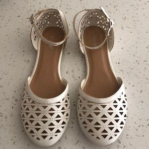 White sandals, espadrilles
